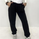 pantalone felpato con polsino cold